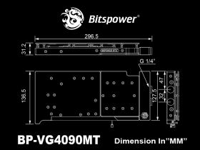 Bitspower Orion VGA Water Block for MSI GeForce RTX 4090 SUPRIM and GAMING series