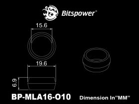 Bitspower Advanced Multi-Link Fitting O-Ring Set for OD16mm (10 PCS)