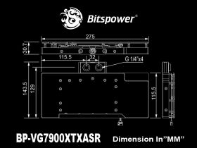 Bitspower Nebula VGA Water Block For ASRock Radeon RX 7900 XTX Series