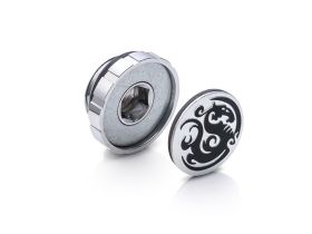 Bitspower Artemis Silver Shining Stop Fitting with Magnetic Logo (4 PCS)