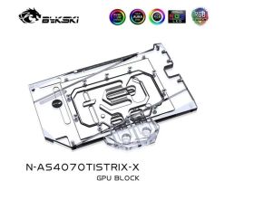 Bykski N-AS4070TISTRIX-X GPU Waterblock + Backplate for ASUS ROG-STRIX GeForce RTX 4070 Ti-O12G-GAMING