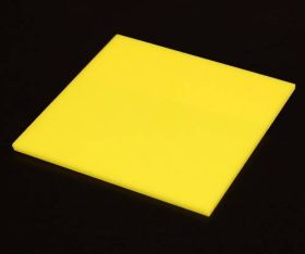 Acrylic Sheet - Yellow Opaque - 600x500x3mm