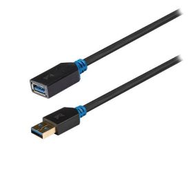 USB 3.0 Verlengkabel A Male - A Female 2.00 m Antraciet