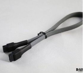 DarkSide 30cm (12″) SATA 2.0/3.0 7P 180° To 180° Cable With Latch – Gun Metal