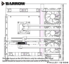 Barrow Waterway LRC 2.0 RGB Distribution Panel (Front) for Lian Li Dynamic PC-O11 Case