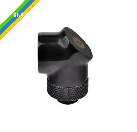 Thermaltake Pacific G1/4 90 Degree Adapter - Black