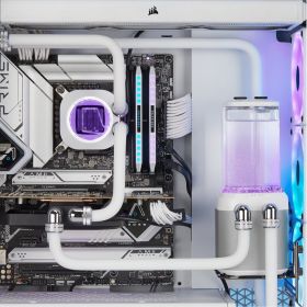 Corsair Hydro X Series iCUE LINK XC7 RGB ELITE CPU Water Block - LGA 1700, AM4 / AM5 White