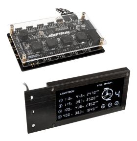 Lamptron RW460 PCI Sync RGB/ARGB/DRGB Watercooling / Fan Controller - Black