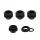 Corsair Hydro X Series XF Hardline 12mm OD Fitting Four Pack - Black